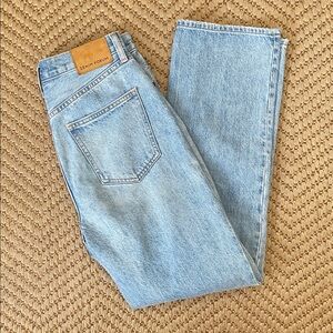 Aritzia - Denim Forum - The Joni High Rise Loose Denim Jeans - Blue - 25x29L